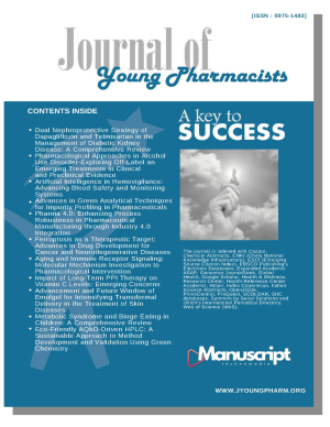 Journal of Young Pharmacists cover